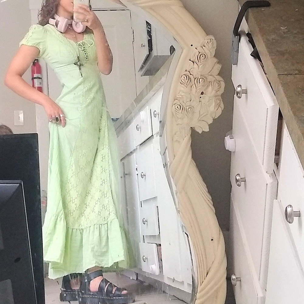 Vintage 60s hippie prairie dress
